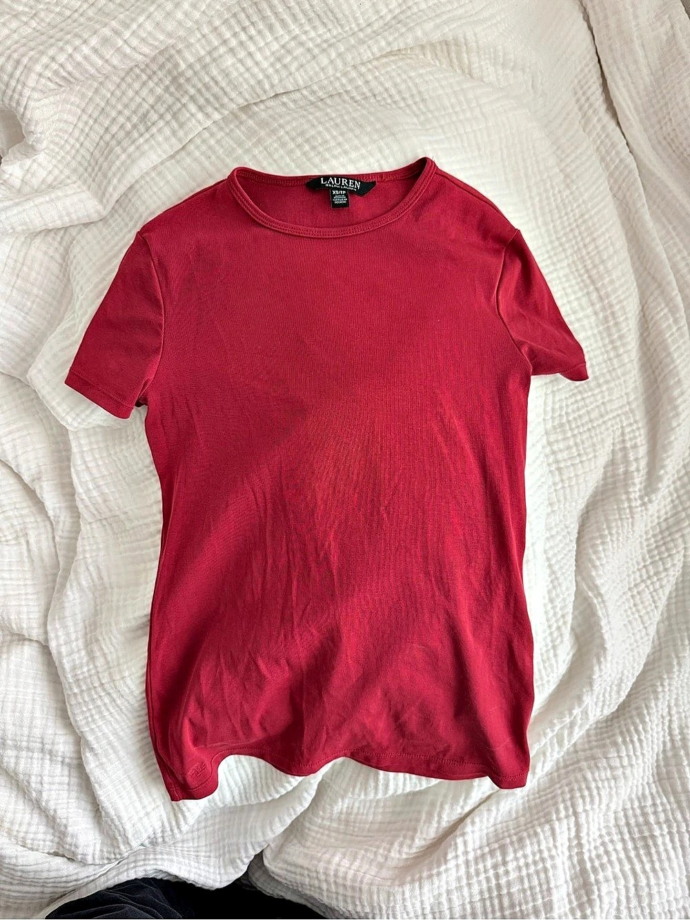 Lululemon Red Short Sleeve Tee